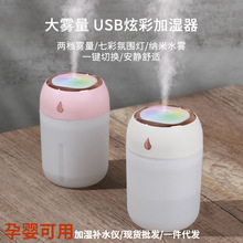 usb炫彩灯加湿器家用车载静音迷你礼品大雾量孕婴可用喷雾补水仪