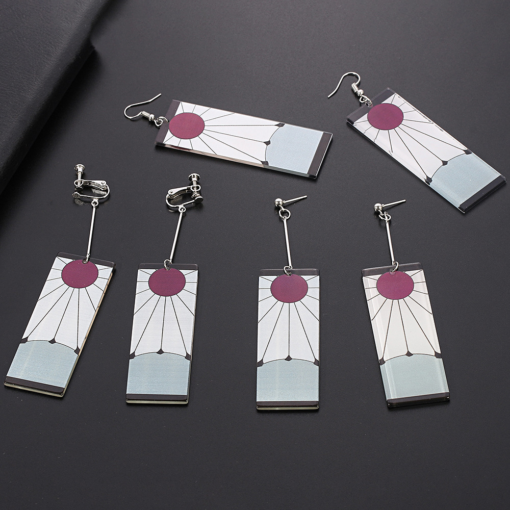 Zinc Alloy Ear Needle Material 1 Pair Fashion Cartoon Plating Arylic Drop Earrings