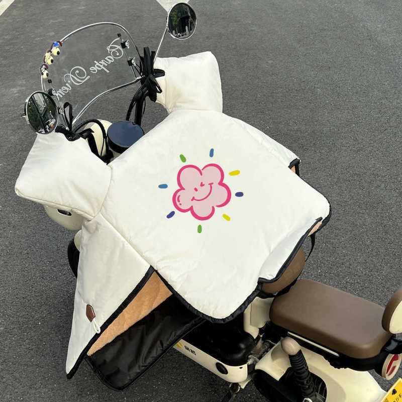 电动车挡风被冬季加绒特厚冬天鲨鱼皮防水电瓶摩托车牛角扣通用新|undefined