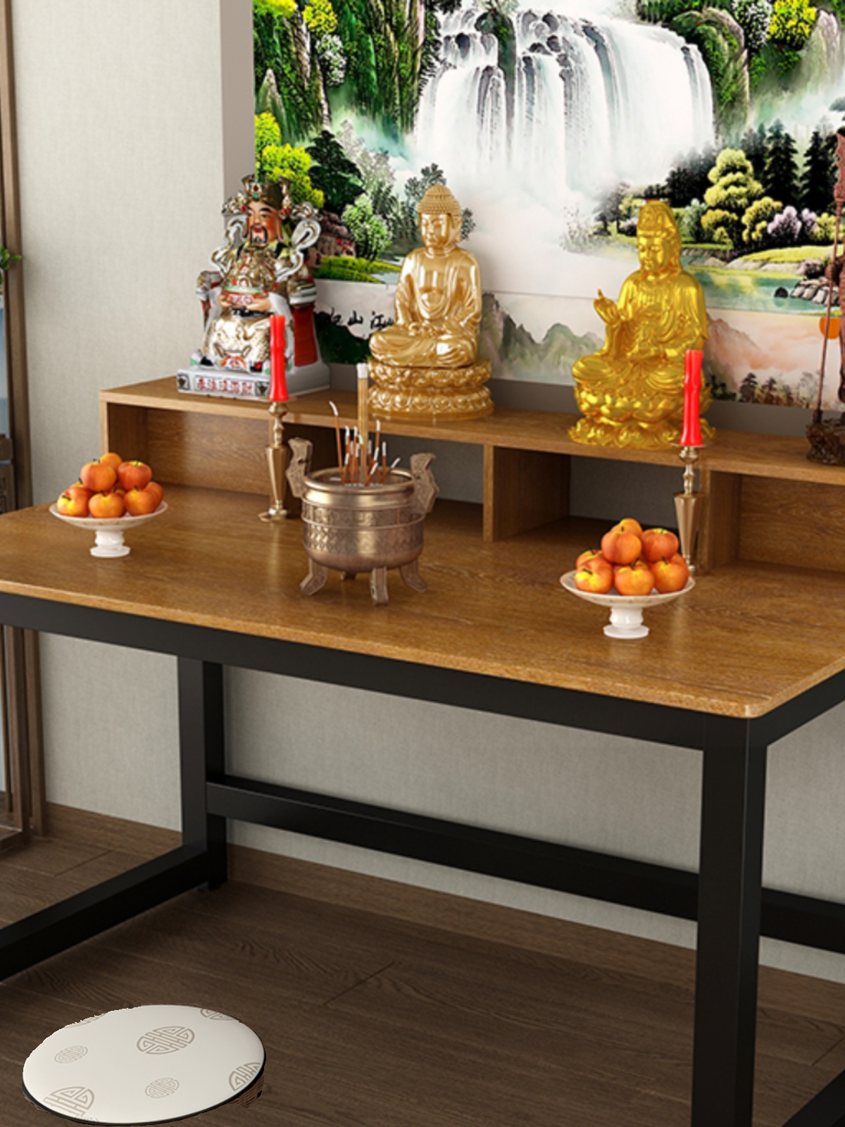 ✅ Incense Table for Home Use, Economical Shrine Table, Buddha Table, Bodhisattva Altar, Offering Table, Incense Buddha Table, Offering Table for Worship