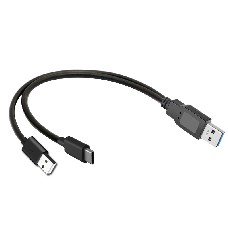 USB 3.0 Type-C двойной разъем кабель данных, основной и дополнительный одинаковой длины, 0.6/1/1.5 м