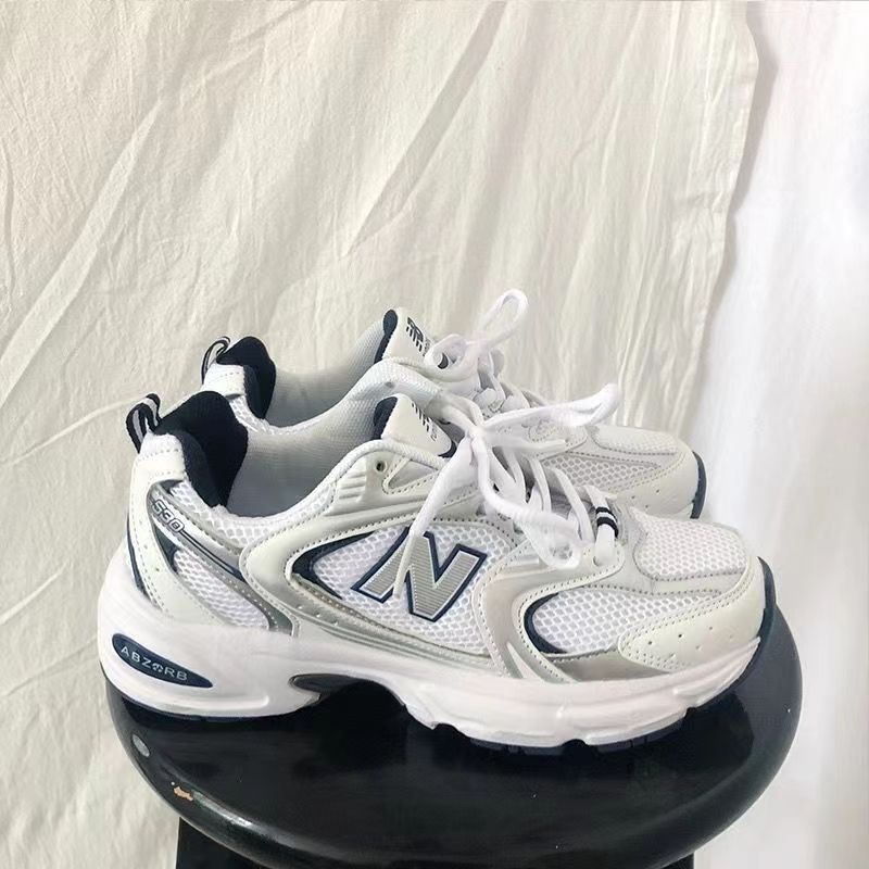 Exclusively for export: N530 silver athletic shoes, trendy couple's style, breathable running shoes, height-increasing dad shoes, unisex and versatile Exclusively for export: N530 silver athletic shoes, trendy couple's style, breathable running shoes, height-increasing dad shoes, unisex and versatile