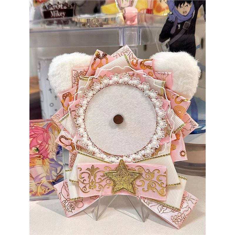 Cat Ear Embellishments, Brooches, and Badge Holders Suitable for 55-75 Original Design Brooches