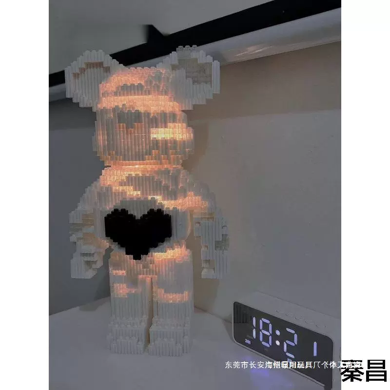 CLS潮乐森放大镜琳娜贝尔小颗粒积木儿童玩具男生女孩生日礼物