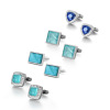 Fashionable high-end sapphire set, European style, with gem