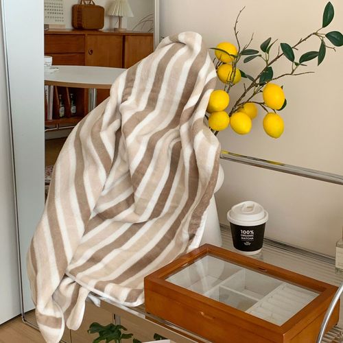 Classic striped bath towel household thickened absorbent towel adult wrap large towel quick-drying gentle contrasting color bathrobe towel