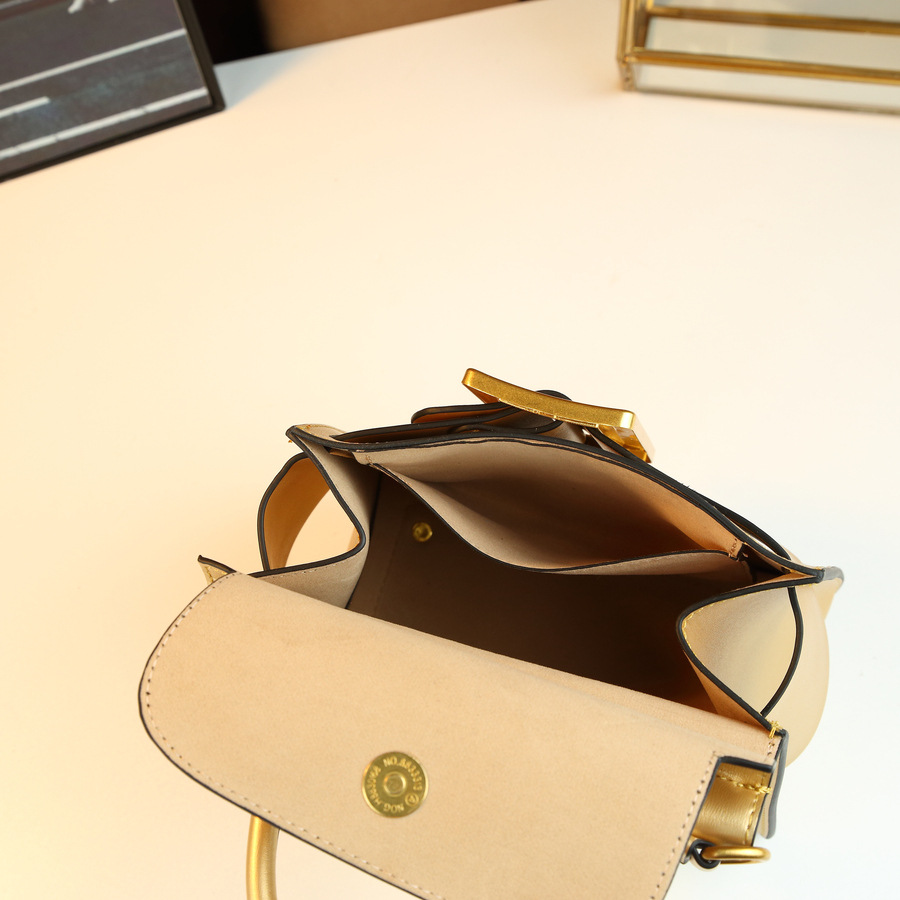 Korean Style Women's Shoulder Crossbody Bag Simple Stylish Square Handbag With Belt Buckle Trendy Versatile Accessory_voghion.com