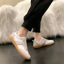 情侣鞋百搭休闲小白鞋女ins韩版男女德训鞋子平底板鞋阿甘鞋35-44
