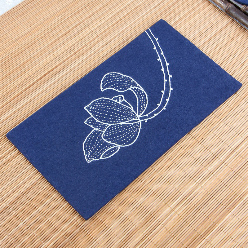 Paquete de material de bordado hecho a mano de bricolaje conjunto de tela estera de té montaña regalo creativo bordado paquete de material principiante