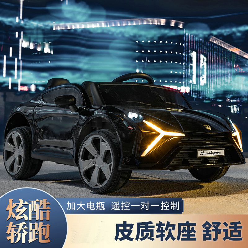 El coche eléctrico de los niños puede sentarse en las cuatro ruedas con control remoto bebé swing coche de juguete con educación temprana coche eléctrico