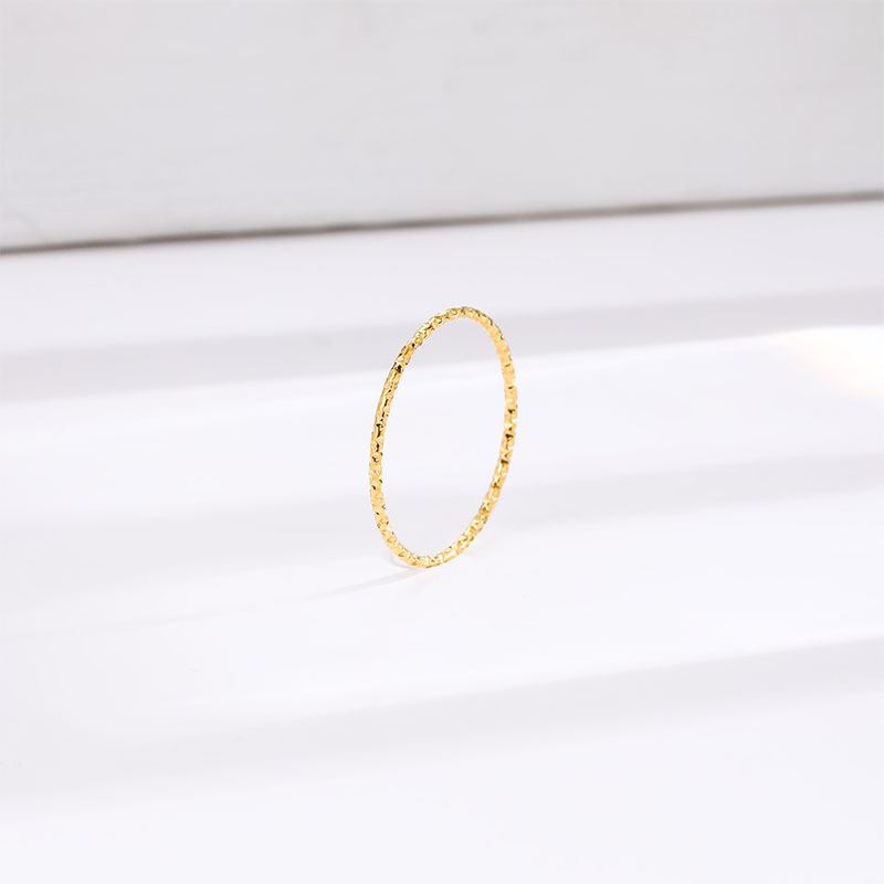 양각 1mm 금 반지