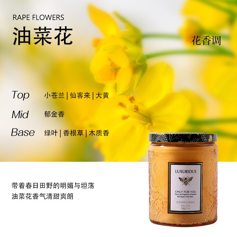 Caja de regalo con velas aromáticas de cera de soja hechas a mano, regalo de recuerdo, decoración de ambiente de alta gama para el hogar y el dormitorio, regalo en vaso para velas