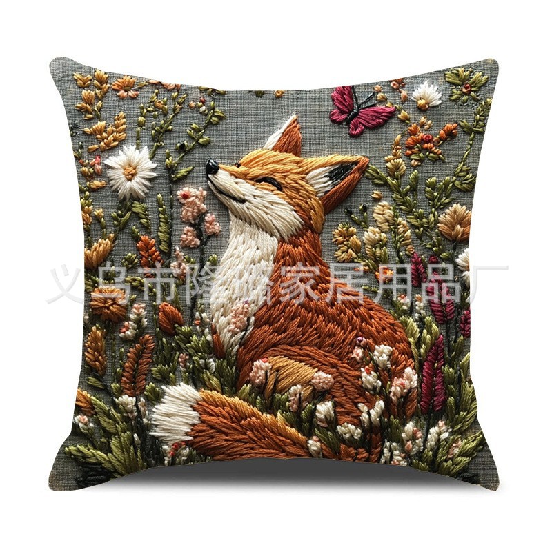 TEMU Hot-Selling Cat Plush Pillow Cover Cute Adorable Animal Cushion Bedroom Home Sofa Decorative Throw Pillow Cover Wholesale