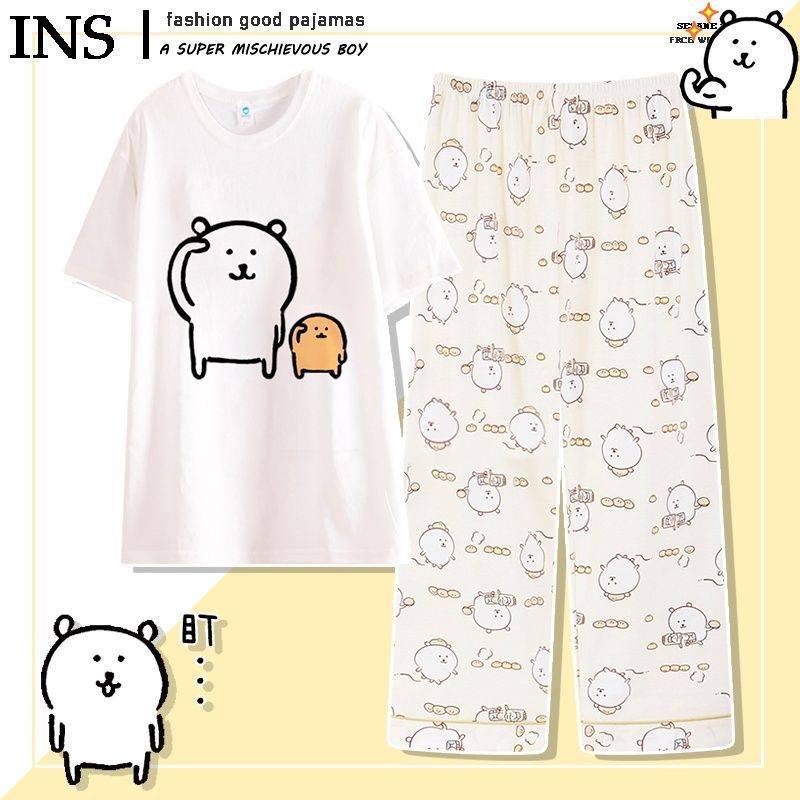 감자 케이크 자조 곰#반소매 + 바지