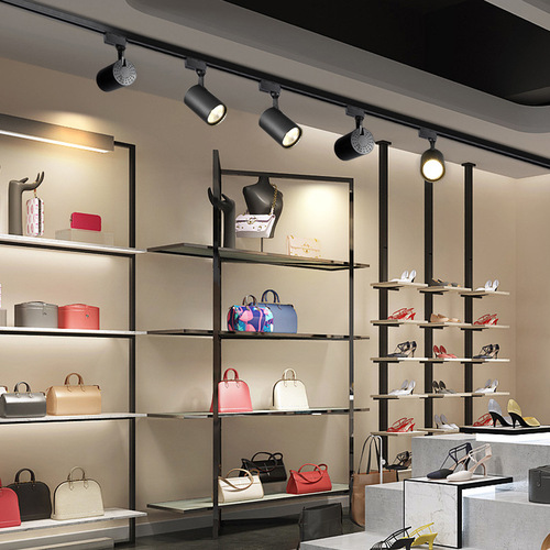 Commercial LED spotlight track light par30 clothing store surface mounted track light cob store shopping mall lighting energy-saving lamp