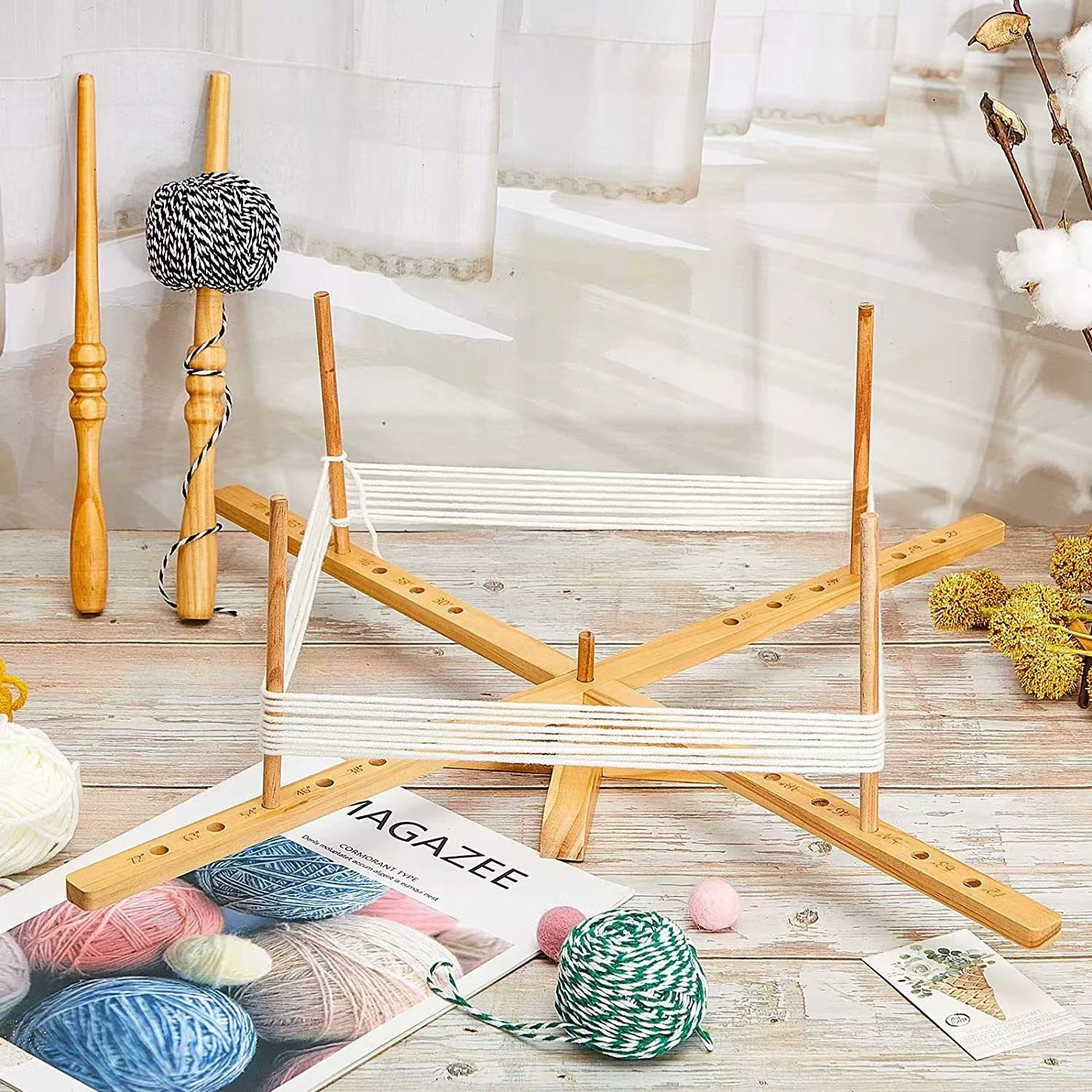 Деревянная намотка для обмотки для домашнего дерева ручной работы