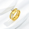 Fashionable ring stainless steel, small design sophisticated decorations, Korean style