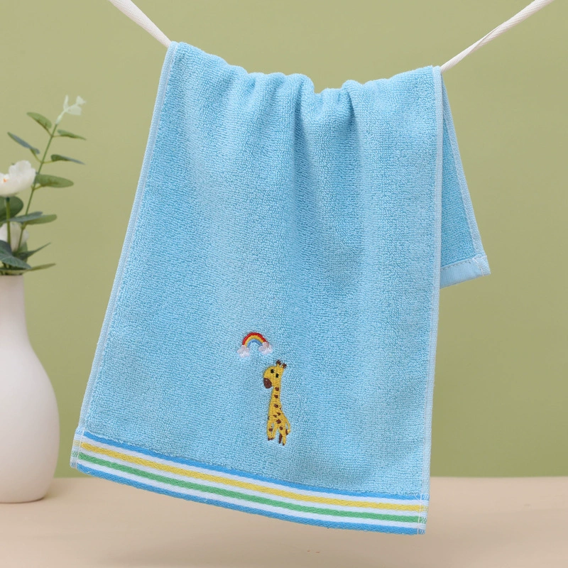 Cotton cartoon soft children's cute wet wipes for face washing, towel, wholesale, water absorbent