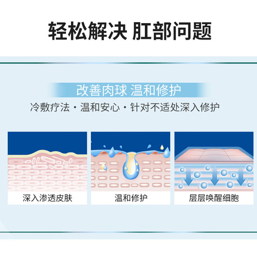 仁和医用痔疮敷料凝胶改善内痔及混合痔肛门引起的坠胀痛黏膜充血