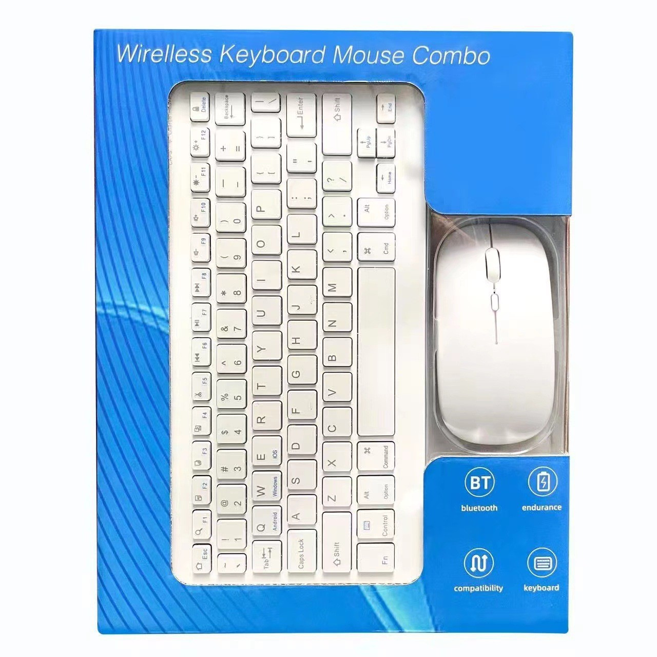 クロスボーダー各規格bluetoothキーボード皮カバー包装空箱10インチフラットキーマウスセット