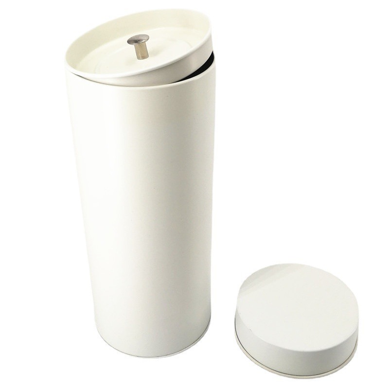 En stock cubierta de calidad al por mayor color sólido mate negro té olla hojalata flor té redondo olla Pu'er caja de hierro image 7