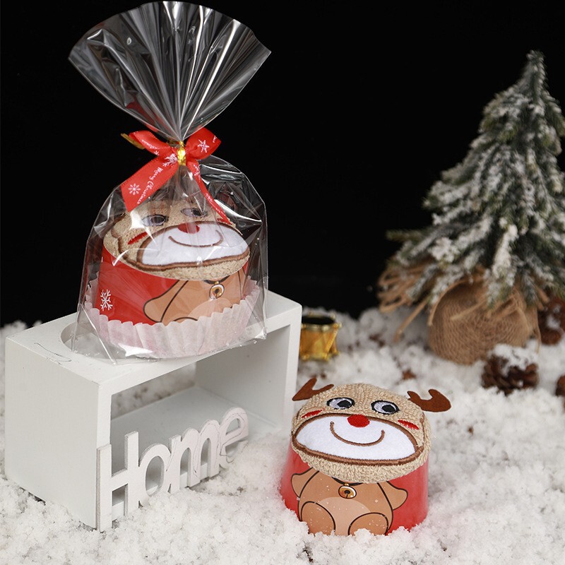 サンタクロースケーキ型タオルギフトボックス入りクリスマスツリー雪だるまクリエイティブクリスマスギフトタオル外国貿易カスタマイズ|undefined