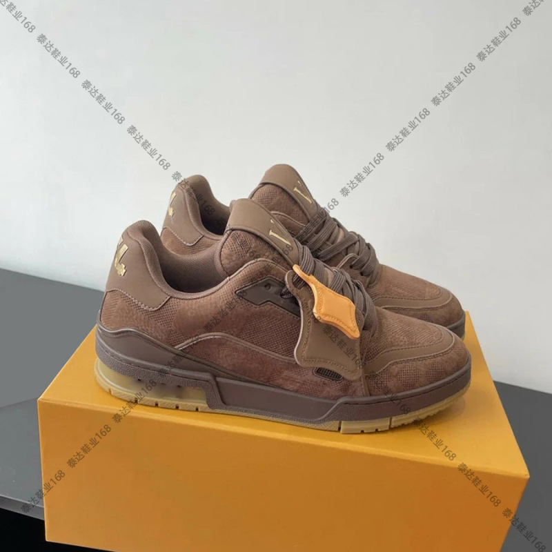 2025 新しい Lujia Trainer メンズ カジュアル スポーツ シューズ、本革、通気性、滑り止め、高品質、検査をサポート|undefined