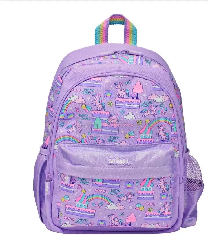 Australia Smiggle caricatura mochila de tamaño medio jardín de infantes mochila de hombro 3D con sombrero de caricatura