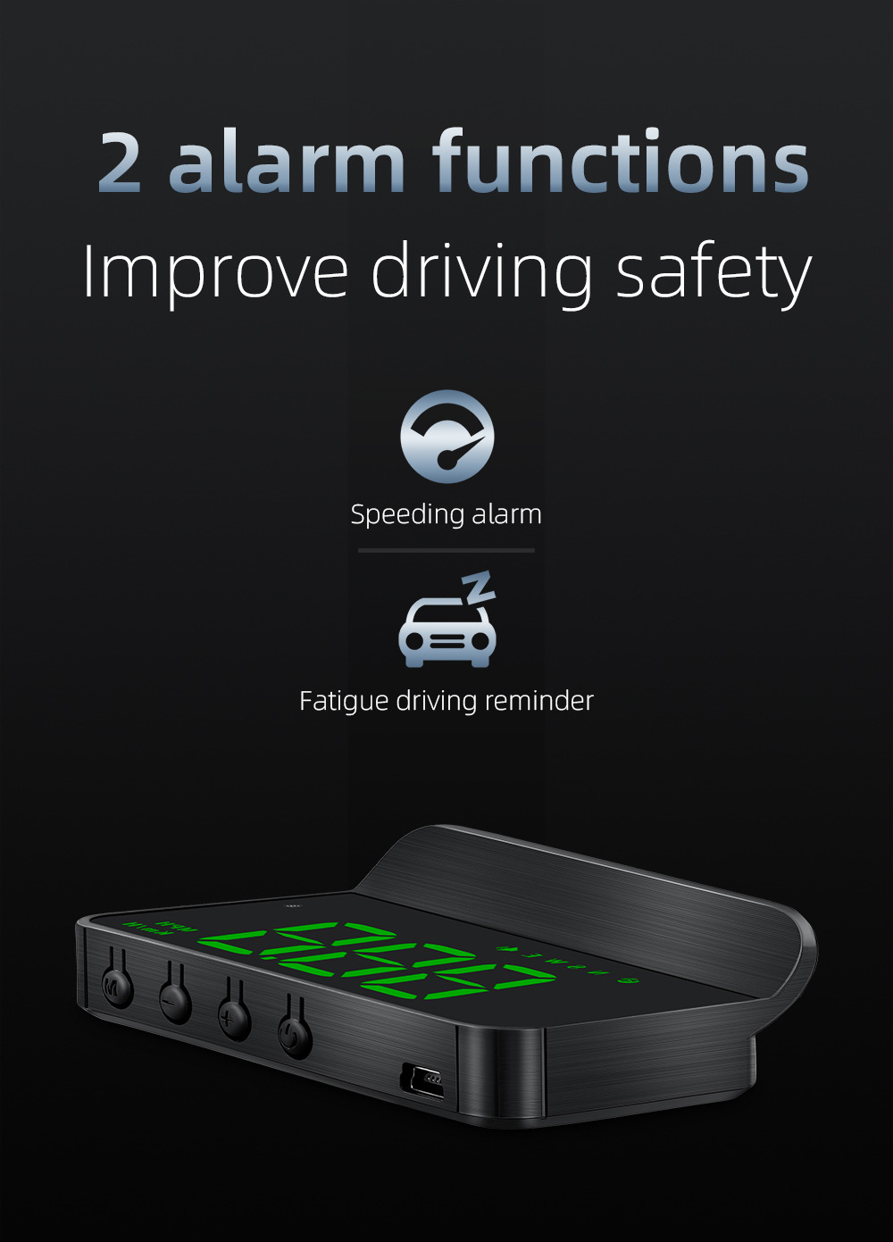 Cross-Border Hud Head-Up Display M1 Car Gps Speed Multi-Function Instrument Projector High-Definition Universal for Cars