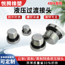 厂家供应4BN系列不锈钢内六角堵头管路堵头标准液压接头油管堵头