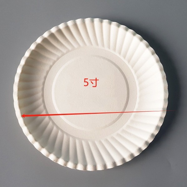 Plato desechable para pastel de cumpleaños Plato de fiesta Plato de papel Platos de cubierta Pintura de alimentos Snack Plato de papel de picnic