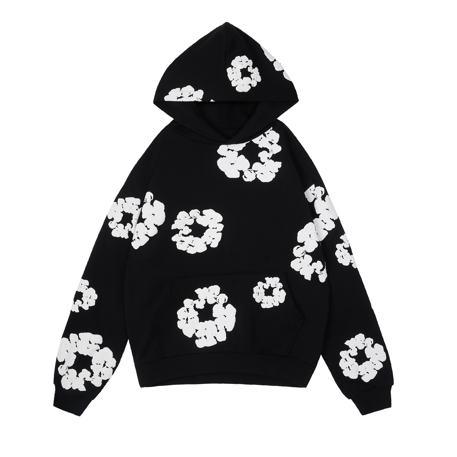 Denim Tears Cotton Wreath Hoodie Black