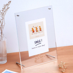 Double-sided rectangular acrylic photo frame postcard photo studio photo display A4 poster frame photo frame