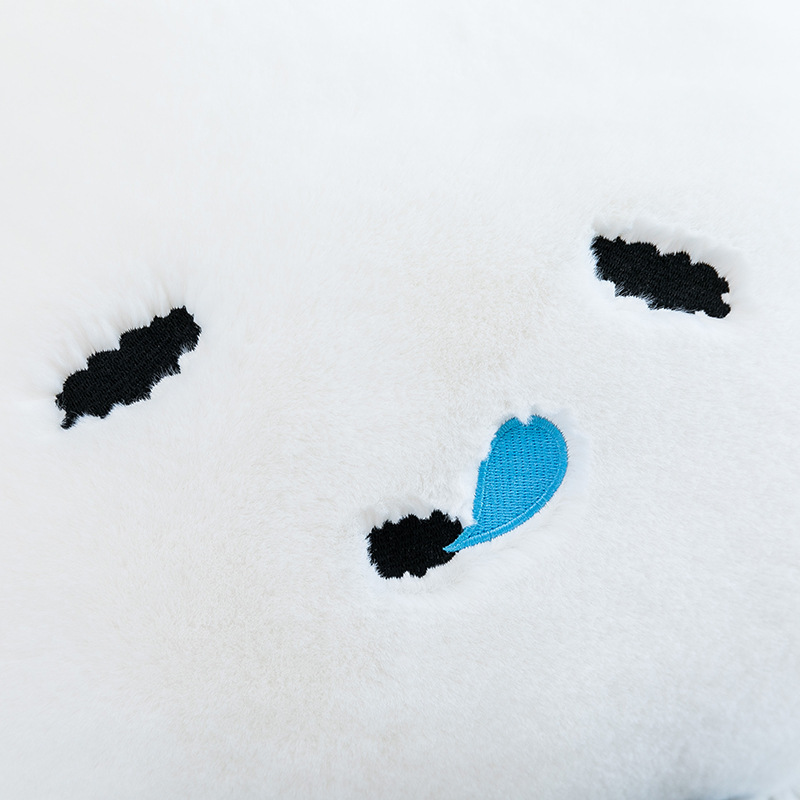 New creative mood cloud plush pillow, cute cloud sleeping companion toy, no worries, no unhappiness pillow