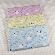 1.6米宽幅 熊猫卡通纯棉那些文印花布 床品桌布装饰衣服diy面料