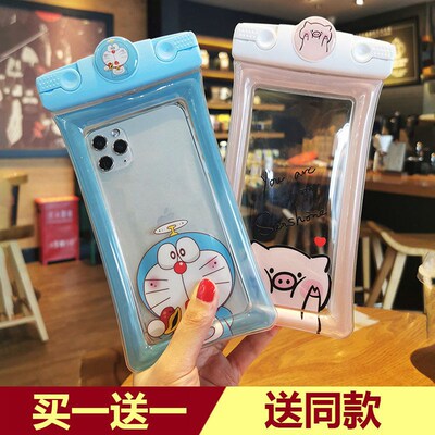 Sure Hang on neck Mobile phone bag transparent Waterproof Case diving Large Touch screen protect Take-out food