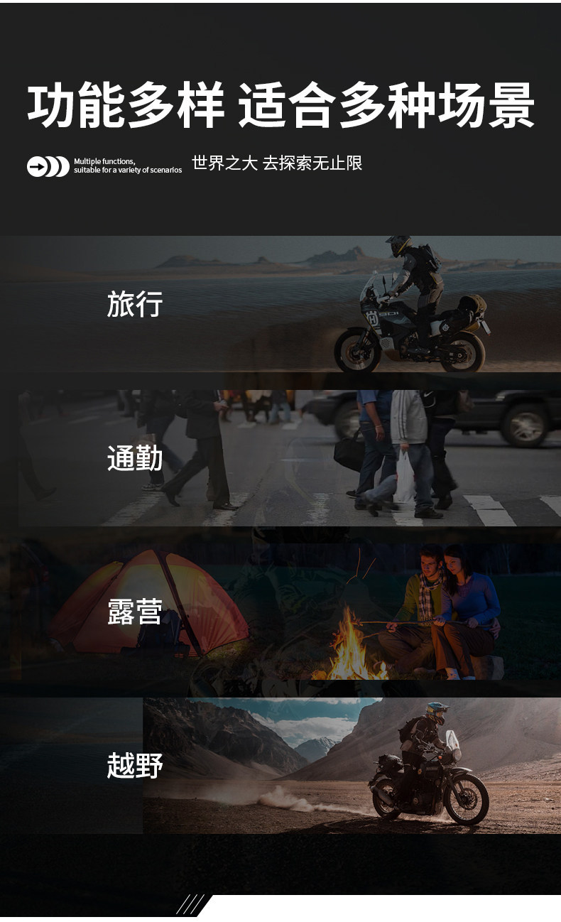 Motorcycle Tail Box Bag, Retro Rear Seat Bag, Electric Scooter Hard Shell Waterproof Rear Box, Large Capacity Trunk