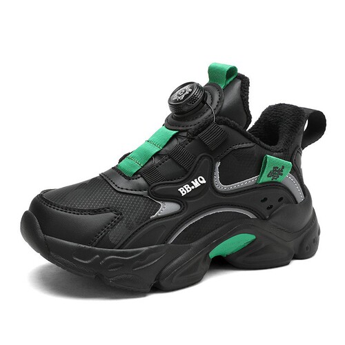 Boys 'shoes, sneakers, autumn and winter new children's running basketball shoes, medium and small boys' cashmere and cotton
