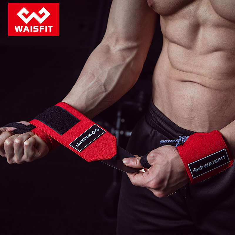 Levantamiento de pesas deportes fitness nuevo estilo americano transfronterizo de protección de fitness vendaje nylon cuerda protección de la muñeca