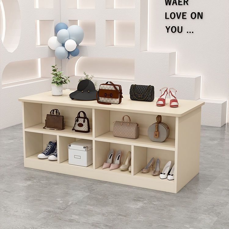 女装鞋店中岛展示台衣帽间中岛台多层收纳柜装饰摆件流水台服装店