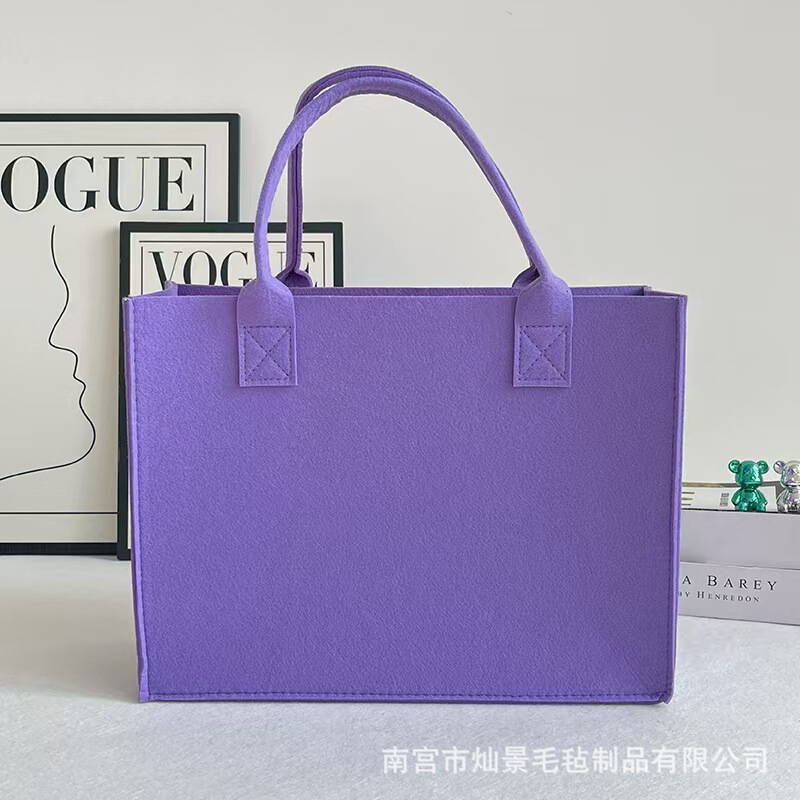 フェルト製ハンドバッグ、ロゴ・画像のカスタム、企業ギフト、企業包装、大容量、携帯収納|undefined