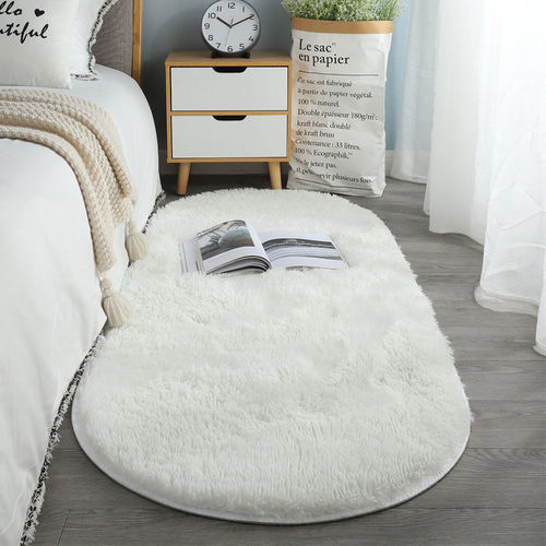 Solid Color Silk Fleece Instagram Style Living Room Coffee Table Bedside Girl's Room Sofa Plush Tie-Dye Photo Mat Fully Spread