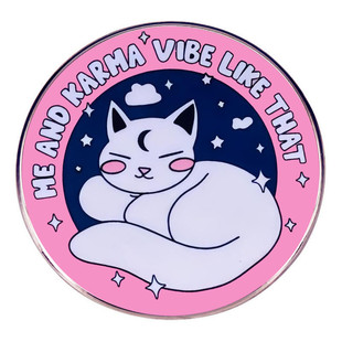 Atmosphere of Karma and me brooch Taylor mildew Karma pin badge metal alloy badge accessories