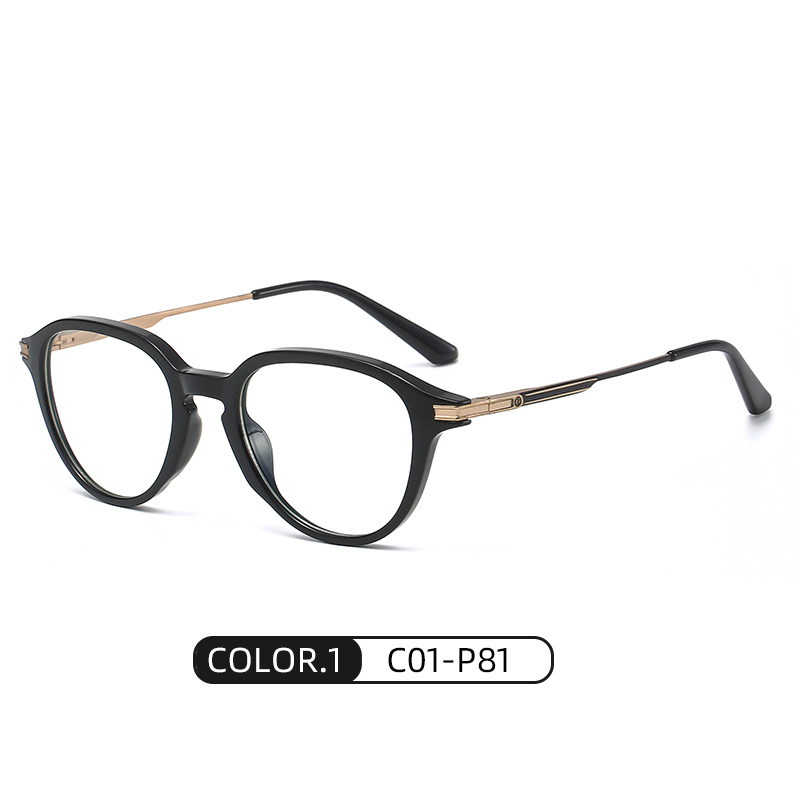 2021 nuevo anti-azul claro gafas lisas TR90 ultra-ligero artístico retro miopía gafas marco 806 estilo coreano gafas lisas