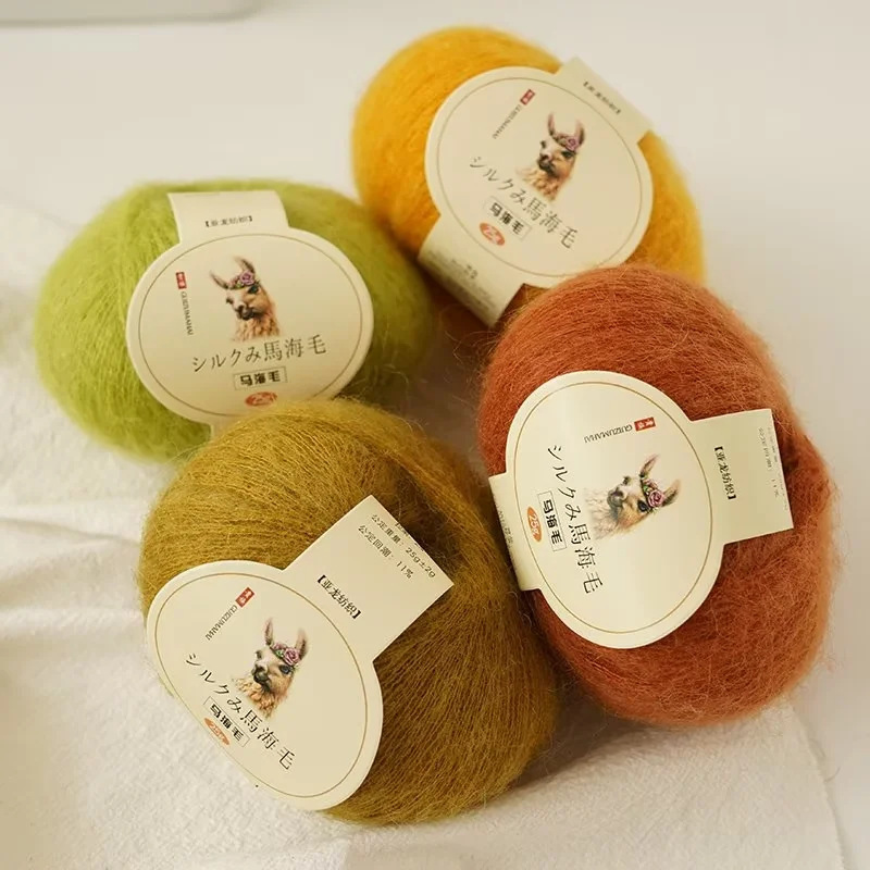 Factory straight hair mulberry silk silk long hair wool long hair super young mohair mink cashmere wiring soft waxy wool