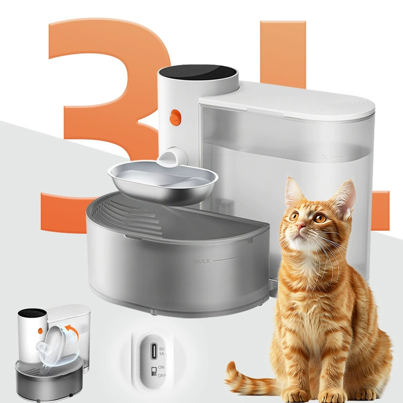 Новые домашние животные имеют гравитационный диспенсер для воды интеллектуальный кормушка для сброса воды для кошек