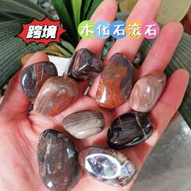 供应天然木化石滚石鱼缸花盆装修装饰供佛摆件滚石