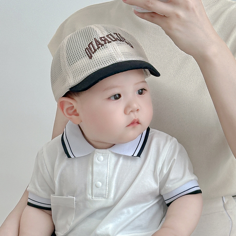 Sombrero de bebé Verano Thin Baby Sombrero de visera para niños transpirable y versátil Sombrero para el sol de béisbol para niñas