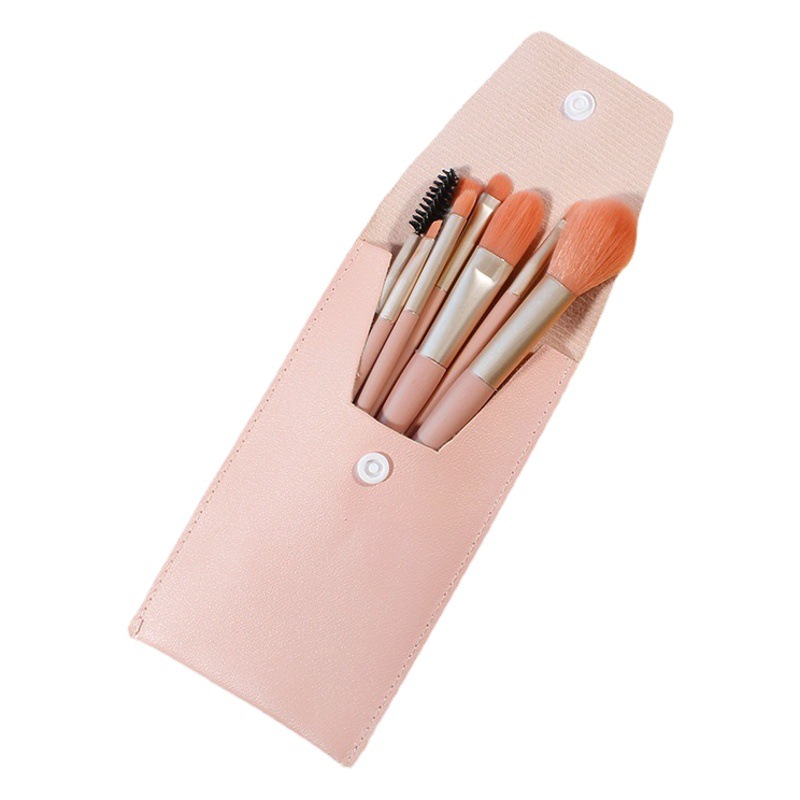 Venta directa de fábrica ocho 8 macarons maquillaje cepillo principiante portátil corrector cepillo base cepillo maquillaje cepillo conjunto completo transfronterizo