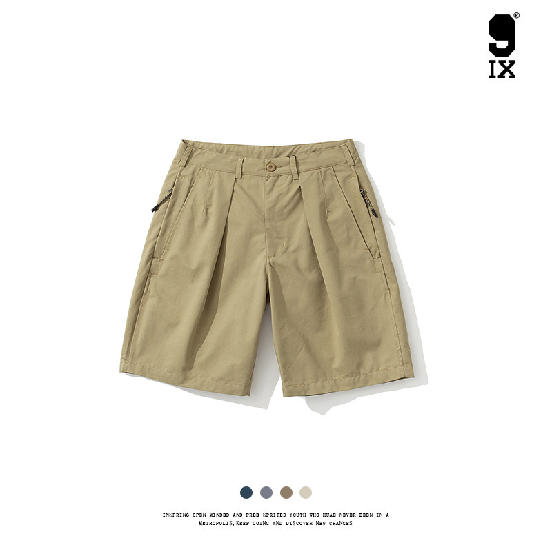 9Ix/23Ss Japanese-Style Outdoor Loose Shorts Teflon Triple-Protection Workwear Men's Mid-Length Pants Pe-352 Versatile Casual